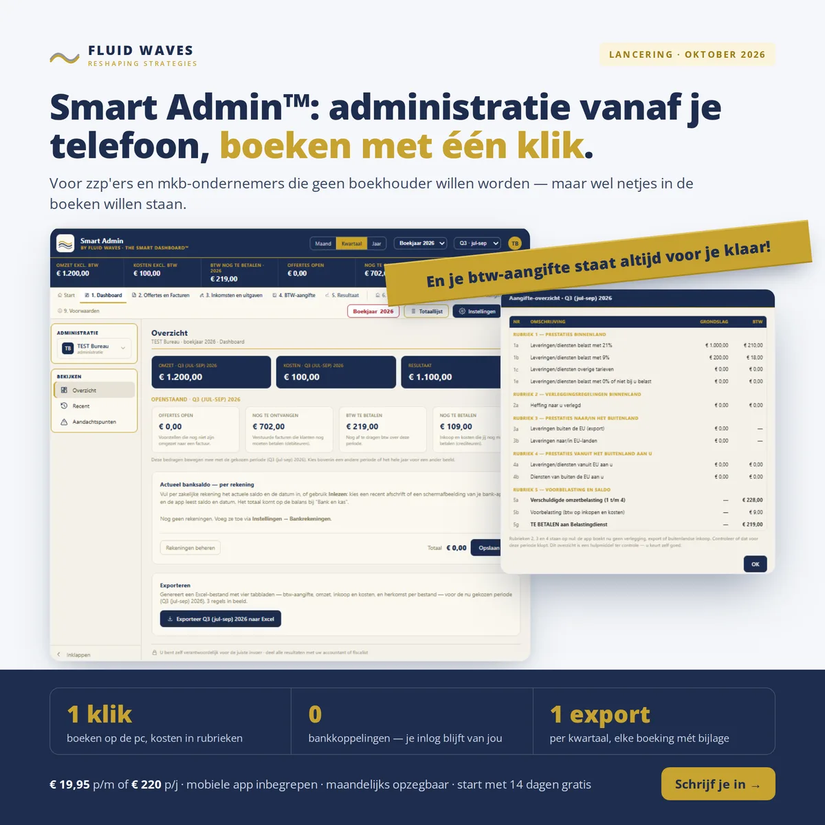 Vanaf je telefoon, boeken met één klik